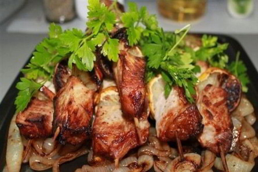 Рецепт шашлыка из куриного филе в аэрогриле