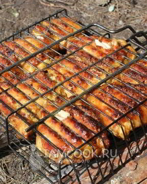 Шашлык из курицы на решетке