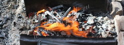 шашлык из курицы на решетке. Шаг 7