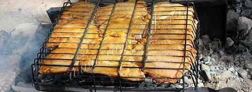 шашлык из курицы на решетке. Шаг 8