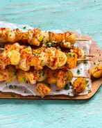 Шашлык из курицы с тыквой и яблоком