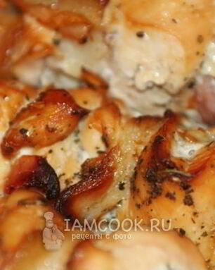 Шашлык из курицы в духовке