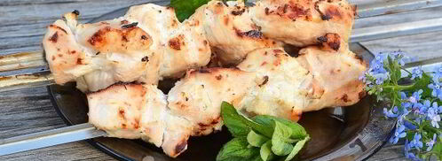 шашлык из курицы в кефире. Шаг 12