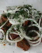 Шашлык из мяса на сковороде