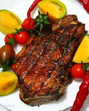 Шашлык из свинины на косточке