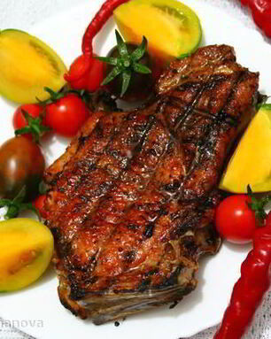 Шашлык из свинины на косточке