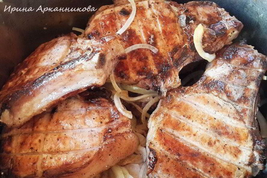 Рецепт шашлыка из свинины в луковом соусе