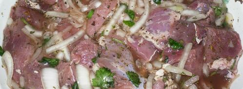 шашлыке на минералке из свинины. Шаг 5