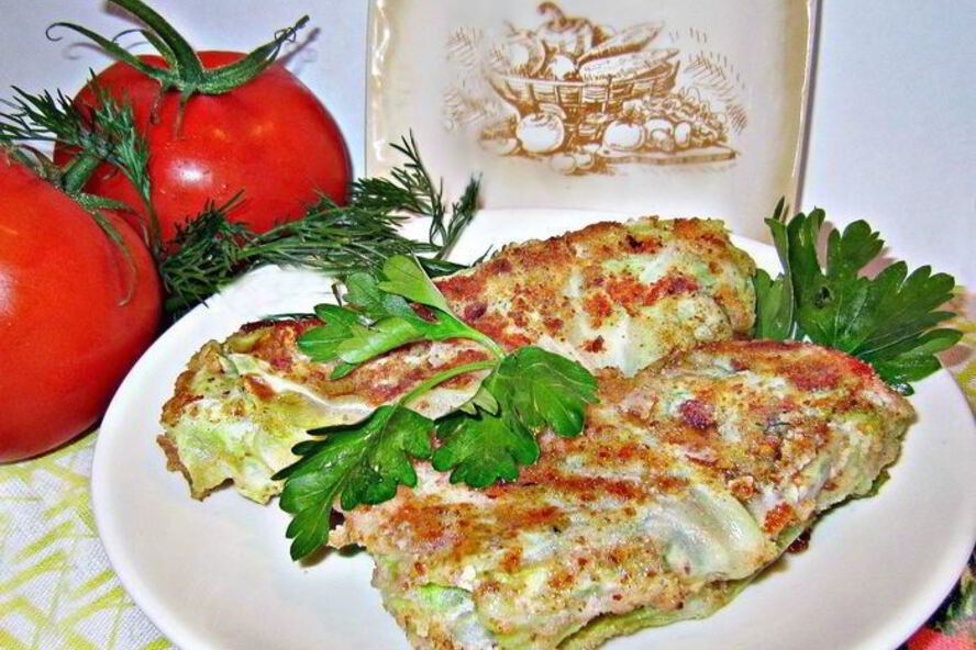 Рецепт пикантных шницелей из молодой капусты