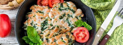 рубленые куриные шницели со шпинатом. Шаг 6