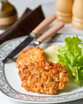 Рубленые шницели из лосося