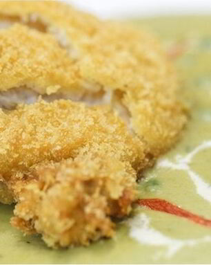 Шницель из индейки с кокосом