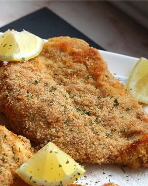 Шницель из куриного филе в духовке