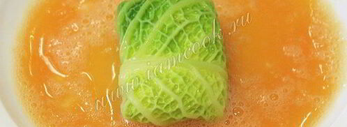 шницель из савойской капусты с сырной начинкой. Шаг 11