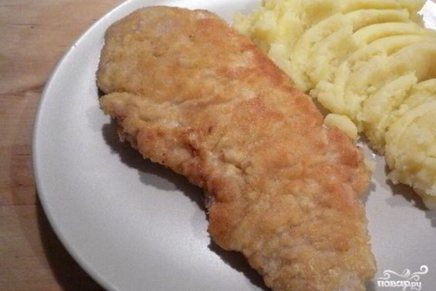 Рецепт шницеля из свинины в мультиварке