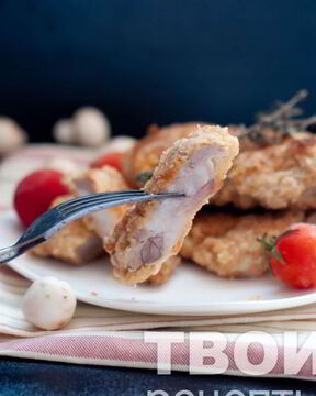 Шницель на сковороде