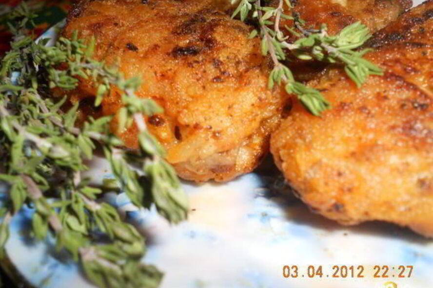 Рецепт шницеля рубленного по-африкански