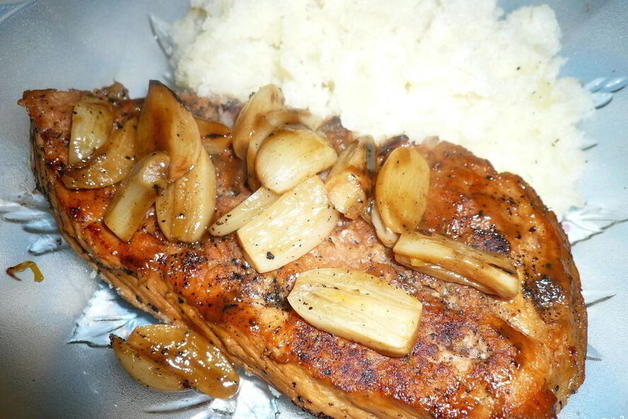 Рецепт шницеля с чесноком