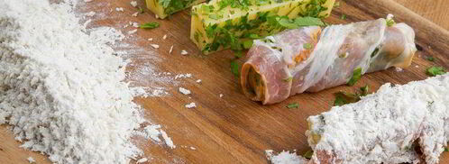 шницель с сыром в беконе. Шаг 5