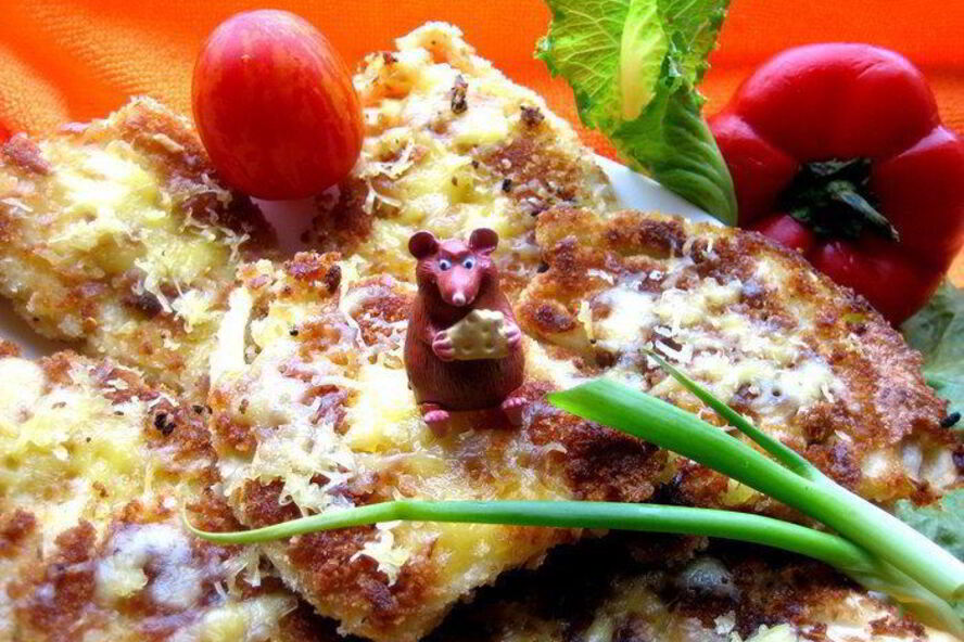 Рецепт капустных стейков под сыром джюгас