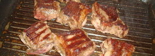 мини стейки на гриле с овощами. Шаг 6