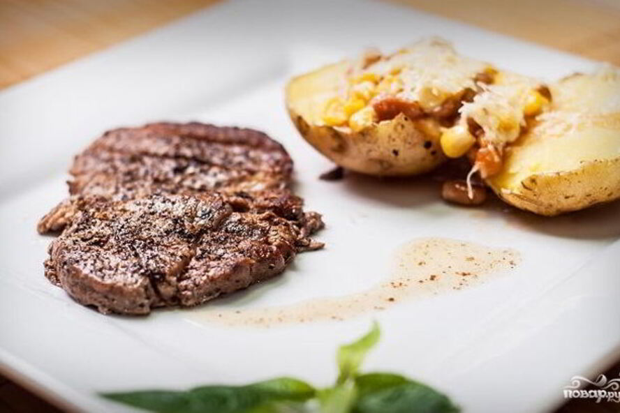 Рецепт стейка рибай на сковороде