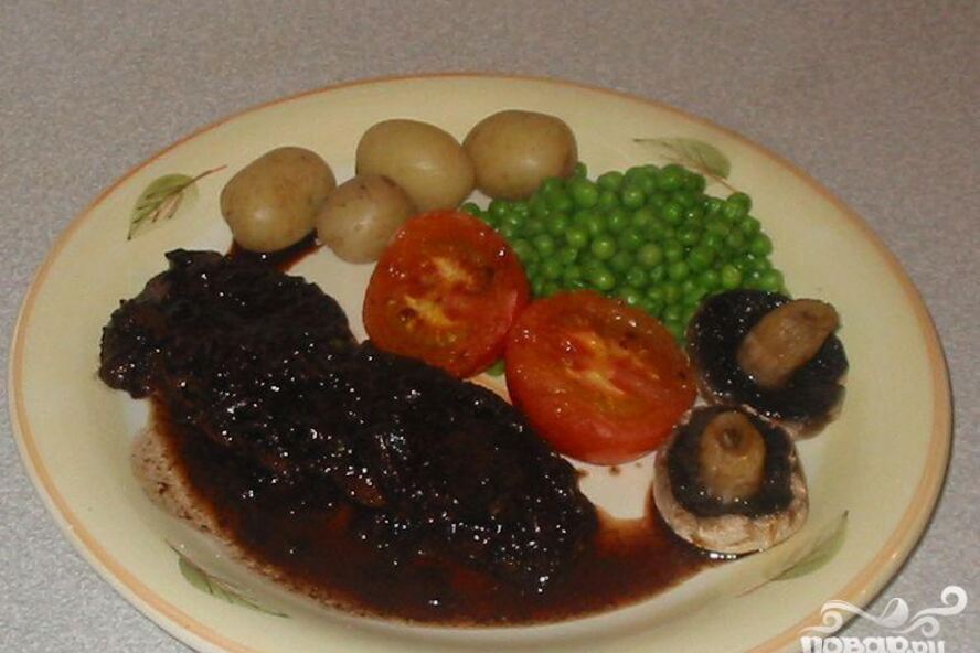 Рецепт стейка с французским соусом