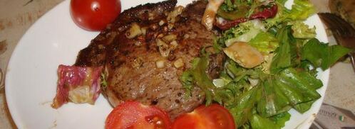 стейк с салатом микс. Шаг 15