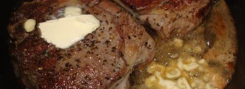 стейк с салатом микс. Шаг 7