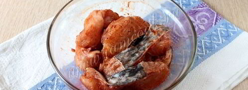 стейки из сома с рисом в мультиварке. Шаг 5