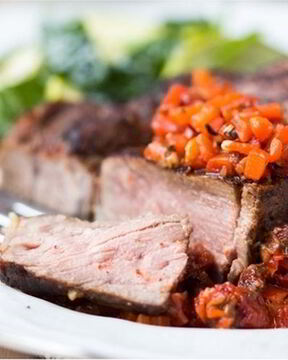 Стейки с овощами по-провансальски