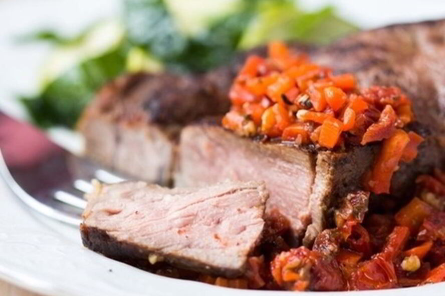 Рецепт стейков с овощами по-провансальски