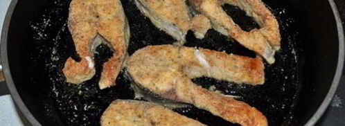 жареные стейки толстолобика. Шаг 6