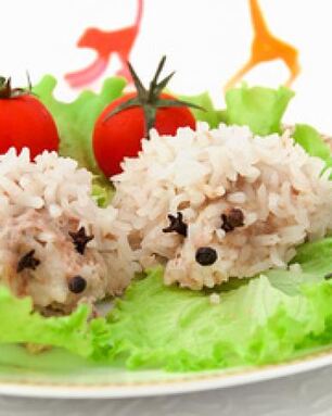 Ежики рисовые тефтели