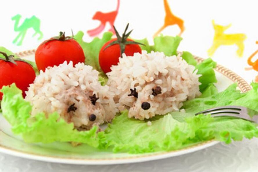 Рецепт ежиков рисовых тефтели