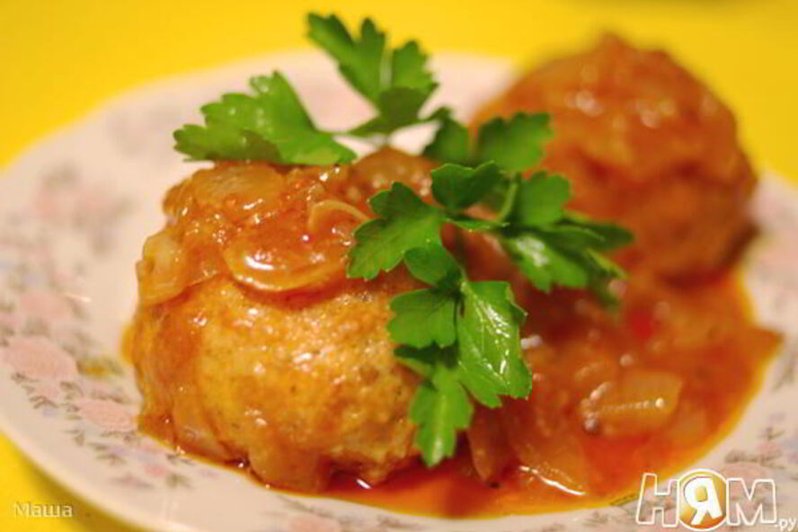 Рецепт тефтелей из семги в томатном соусе