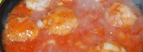 тефтели из семги в томатном соусе. Шаг 11