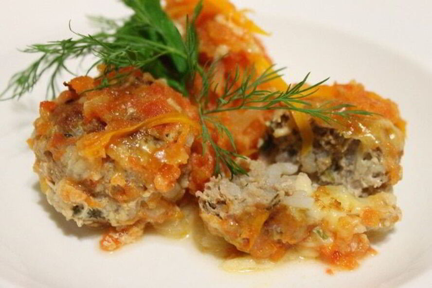 Рецепт тефтелей с сыром и овощами