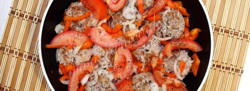 тефтели в томате с фасолью и перцем. Шаг 10