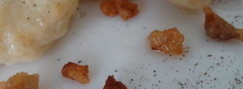 ленивые вареники из картошки со шкварками. Шаг 18