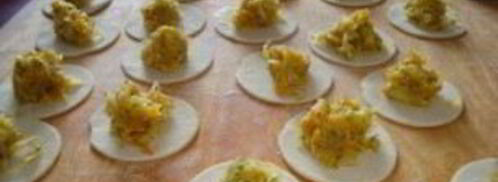 постные вареники с капустой. Шаг 9