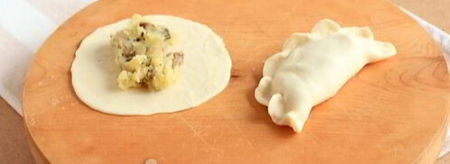 постные вареники с картошкой и грибами. Шаг 16