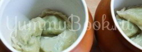 вареники с картофелем в горшочках. Шаг 5