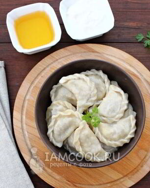 Вареники с квашеной капустой и фаршем