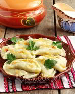 Вареники с лесными грибами