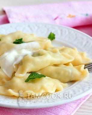 Вареники с соленым творогом