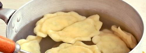 вареники с соленым творогом. Шаг 12