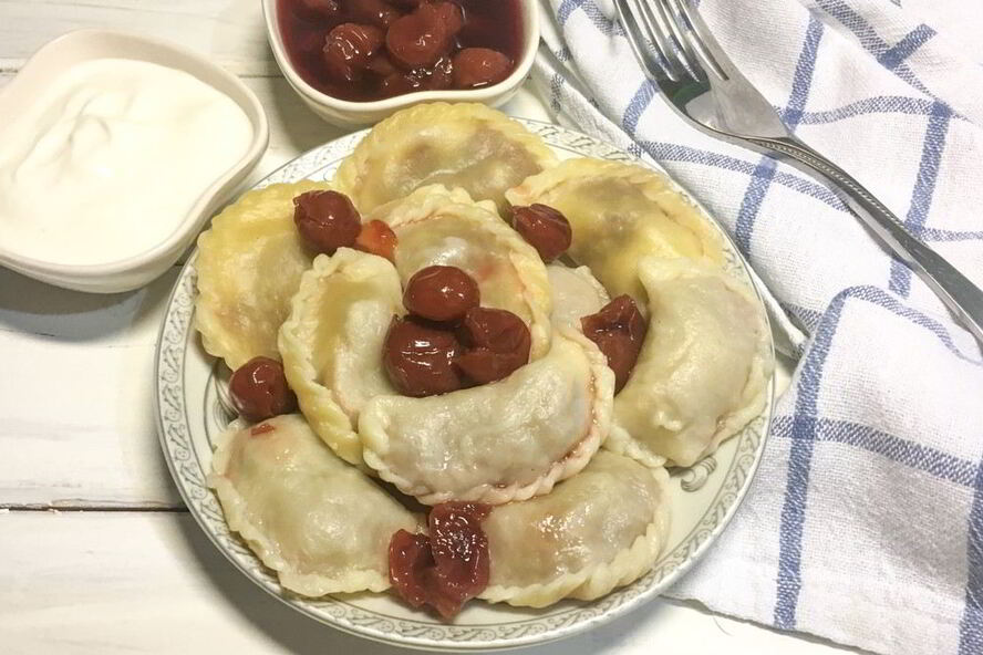 Рецепт вареников с вишней