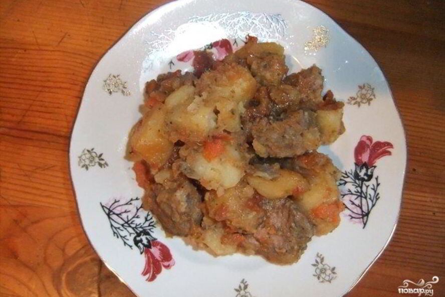 Рецепт жаркого из баранины в мультиварке