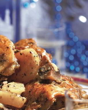 Жаркое из индейки с картошкой в мультиварке